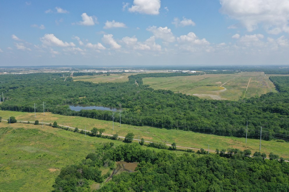 aerial view of megasite