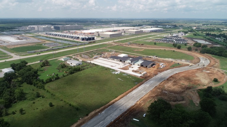 LIFE IN OUR NECK OF THE WOODS: Construction progress on Cherokee Nation Child Development Center and Phase III of The District image